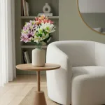 Ramo Flor De Lirio Flores Artificiales 30cm Decoración X1