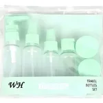 Kit Neceser Frascos De Viaje Avión Envases Recargables X6