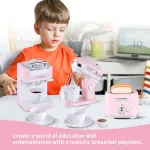 Set Electrodomésticos De Juguete 3 Piezas Con Luz Y Sonido Color Rosa Claro
