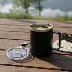 Vaso Térmico Taza De Acero Inoxidable Con Tapa 360ml