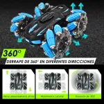 Auto A Control Remoto Acrobático Vehículo Luz Led Giro 360°