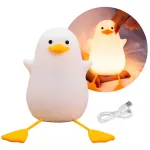Velador Lampara Pato Luz Led Usb Recargable Rgb
