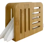Servilletero Madera Bambu Porta Servilleta Color Marron