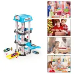 Pista Rampa Estacionamiento Autos Juguete Garage 3 Niveles Color Blanco