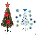 Arbol Navidad Tronador Slim Verde 1,20mt + Kit Decoracion