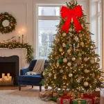 Moño Navidad Grande 39cm Adornos Navideños Deco Para Arbol