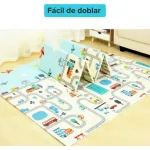 Alfombra Antigolpes Plegable Bebes Reversible 180x200cm