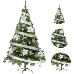 Arbol De Navidad Tronador Lujo 1,80mts Con Adornos Kit X60