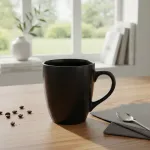 Taza De Cerámica Cónica Jarro Mug 300ml