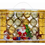 Bolas De Navidad 4cm Valija Adornos Colgante Navideño X24