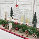 Guirnalda Boa Navidad Muerdago 9 Cm 2 Mts Deco Navideña X5u