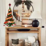 Arbol De Navidad 80cm Con Adornos 30 Piezas Rojo