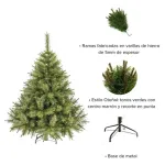 Arbol De Navidad Ciprés Pino 1.3 M Tope De Gama Ultra Frondoso