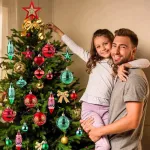 Navidad Adornos X73 Bolas Estrellas Figura Puntal Decoración