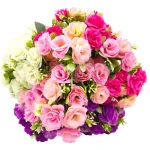 Ramo Mini Rosa Rococo Flores Artificiales 30cm Decoración X1