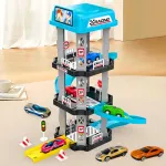 Pista Rampa Estacionamiento Autos Juguete Garage 3 Niveles Color Blanco