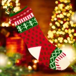 Botas Navideñas Xl Tejidas Decoracion Navidad Adorno X1