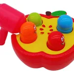 Banco De Descarga Juego De Encastre Didactico Bebe Color Rojo