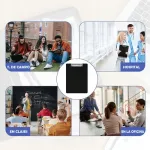 Portablock A4 Tabla Con Clip De Metal Plástico Color Negro