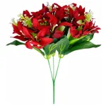 Ramo Flor De Lirio Flores Artificiales 30cm Decoración X1