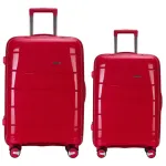 Valija Set X2 Grande 28 + Carry On 20 Expandible Candado Tsa