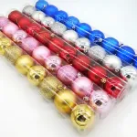 Adornos Navideños Premium Tubo Bolas De Navidad 6cm X9 Udes