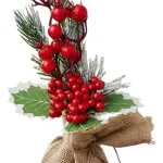Arbol De Navidad Mini Pino Navideño De Mesa Decorado 28cm
