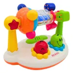 Set De Actividades Musical Sonajero Con Luz Para Bebe Color Blanco