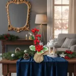 Arbol De Navidad Mini Pino Navideño De Mesa Decorado 28cm