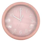 Reloj Decoración Pared De Metal C/vidrio 24cm A Pila