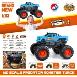 Camion Monster Truck Camioneta Gigante Off Road Juguete Color Celeste Personaje Predator