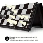 Ajedrez Magnético Juego De Mesa Imantado Tablero Plegable