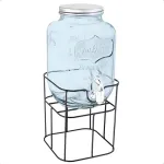 Dispenser Vidrio Frasco Con Canilla 5 Litros Para Bebidas