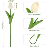 Tulipan Artificial Flores Artificiales Decoracion Ramo X20