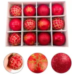 Navidad Adornos Bolas Navideñas Decoradas 6cm X12 Piezas