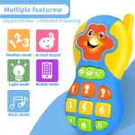 Telefono Juguete Celular Sonidos Luces Y Melodias Para Bebe Color Blanco