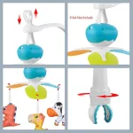 Movil Cunero Cuna Musical Giratorio Cochecito Bebe Animales