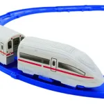 Tren Bala Juguete Pista Alta Velocidad Con Vías Y Sonidos Color Blanco
