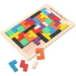 Tetris Rompecabezas De Madera Juego Didáctico 3d Puzzle
