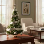 Arbolito De Navidad 80cm Con Adornos 30 Piezas Plata