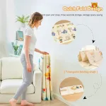 Alfombra Antigolpes Plegable Bebes Reversible 180x200cm