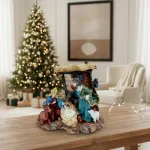 Pesebre Navideño Resina Artesanal Adorno Nacimiento Figuras