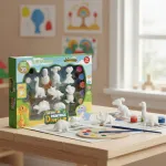 Figuritas De Pintura Yeso Arte Niños Kit Graffiti Manualidad