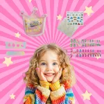 Set De Belleza Manicura Juguete 2 En 1 Uñas Bijou Pulseras