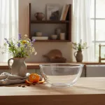 Bowl 700ml Ensaladera Vidrio Liso Transparente X1