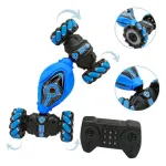 Auto Control Remoto Luces Led Vehículo Acrobático Giro 360°