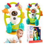 Sonajero Para Bebes Maraca Astronauta Didáctico Color Blanco
