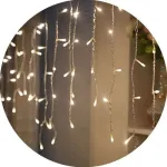 Cortina De Luces Led Lluvia X100 Navidad Fria + Calida