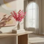 Flores Artificiales Ramo Cerezos Hortensias Decoracion