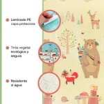 Alfombra Antigolpes Plegable Bebes Reversible 180x200cm